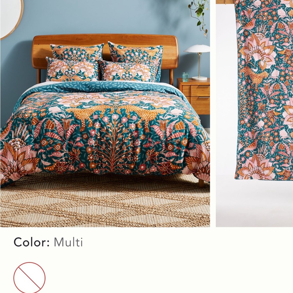 Floral Multi-Color Bedding Set - Picture 2 of 6